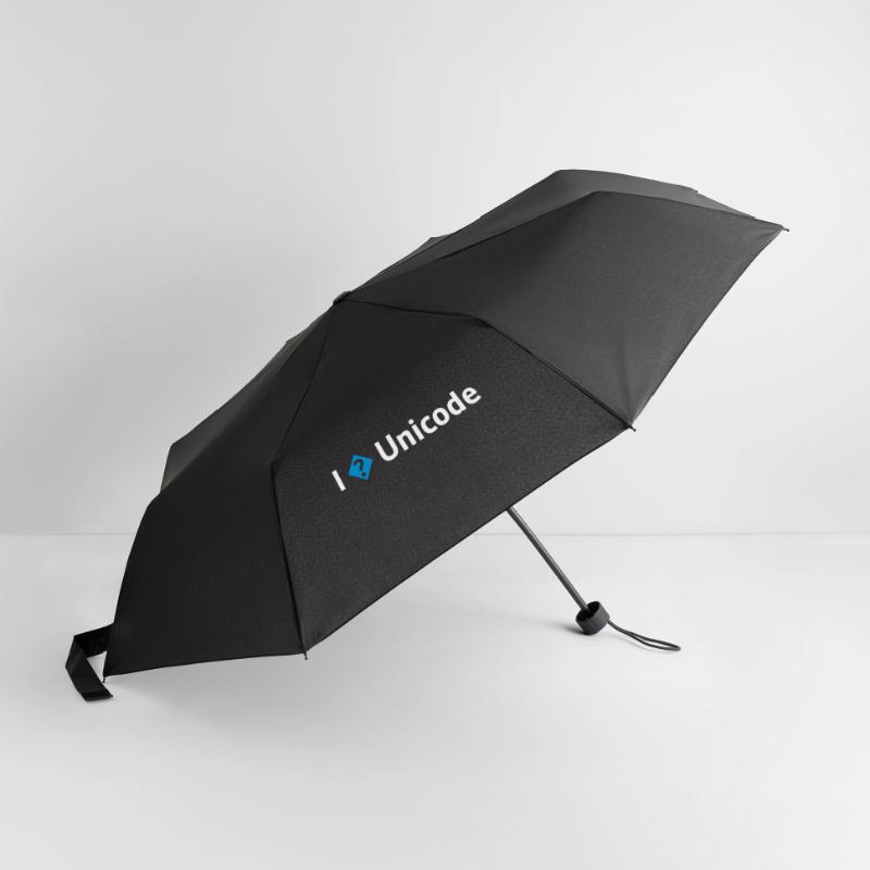 I Love Unicode / I Hate Unicode / I ? Unicode Regenschirm (klein)