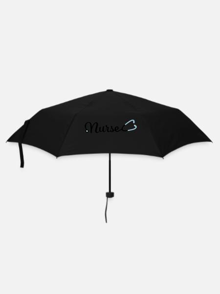 Krankenschwester - Regenschirm (klein) - Schwarz