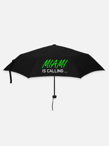 Miami is calling ... - Regenschirm (klein) - Schwarz