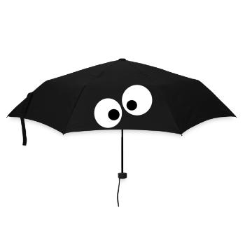 yeux - Parapluie standard - noir - Devant
