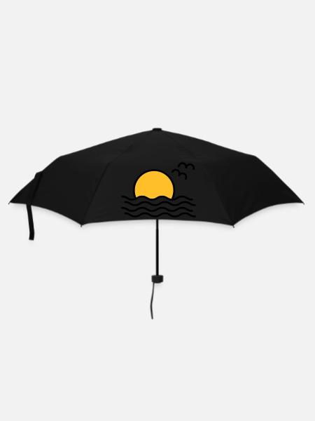 Coucher de soleil - Parapluie standard - noir