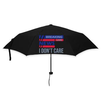 Breaking news don t - Regenschirm (klein) - Schwarz - Vorne