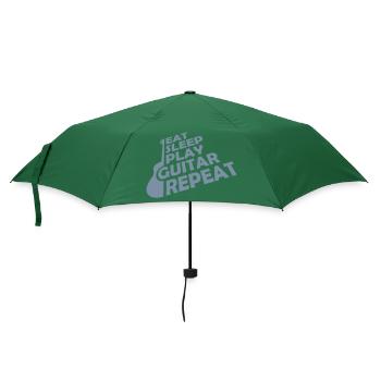 Manger Dormir Jouer de la guitare - Parapluie standard - vert bouteille - Devant