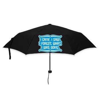 I came saw forget - Umbrella (small) - black - Front