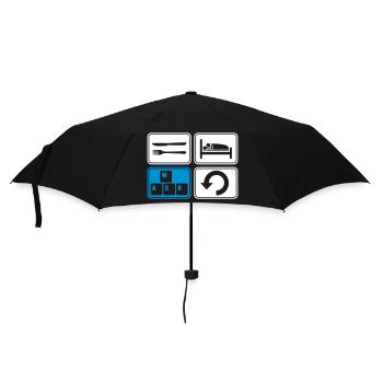 Jeu quotidien répétitif ordinateur - Parapluie standard - noir - Devant