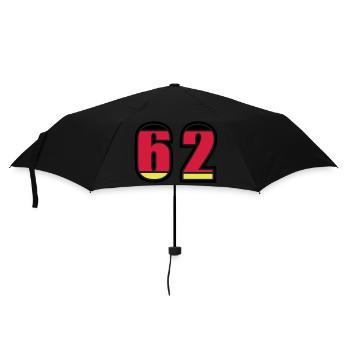 62 Number Germany Jersey - Umbrella (small) - black - Front