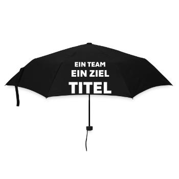 Ein Team ein Ziel Titel - Regenschirm (klein) - Schwarz - Vorne