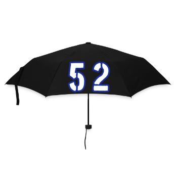 52 Number Symbol - Umbrella (small) - black - Front