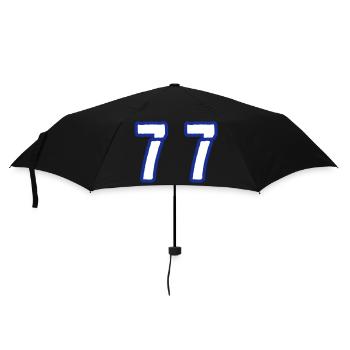 77 Number Symbol - Umbrella (small) - black - Front