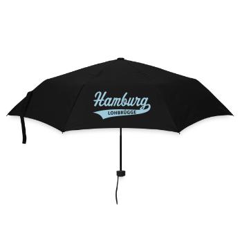Hamburg Lohbrügge (Lohbrügger / Lohbrüggerin) - Regenschirm (klein) - Schwarz - Vorne