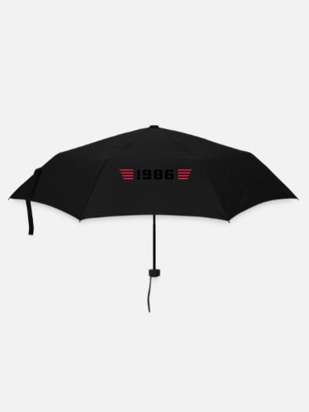 Année de naissance Anniversaire Né en - Fabriqué en 1986 - Parapluie standard - noir