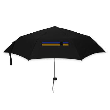 UKRAINE Sportlich - Regenschirm (klein) - Schwarz - Vorne