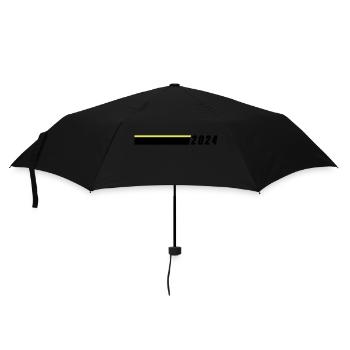 2024 Jahr - Regenschirm (klein) - Schwarz - Vorne