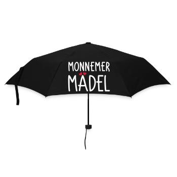 Monnemer Mädel - Regenschirm (klein) - Schwarz - Vorne
