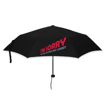 Roll My Eyes Out - Regenschirm (klein) - Schwarz - Vorne