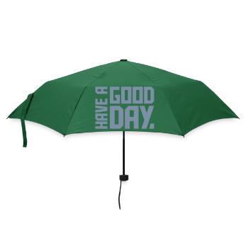 have a good day - Regenschirm (klein) - Flaschengrün - Vorne