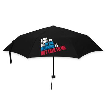 ne me parle pas - Parapluie standard - noir - Devant
