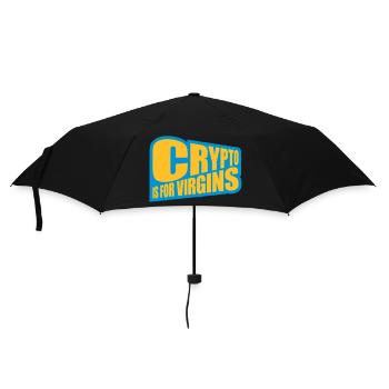 crypto is for virgins - Umbrella (small) - black - Front