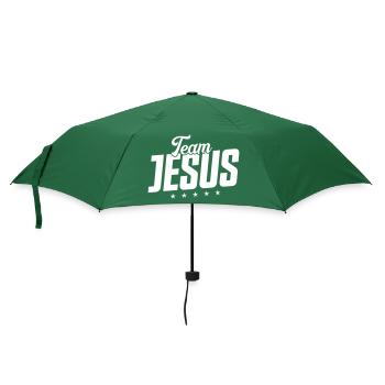 Team Jesus - Umbrella (small) - bottlegreen - Front