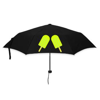 eis eiscreme 2 - Regenschirm (klein) - Schwarz - Vorne