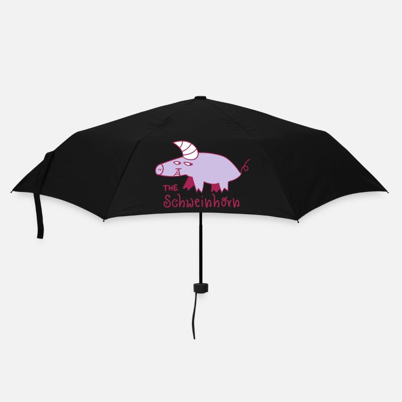The Schweinhorn - Regenschirm (klein) - Schwarz