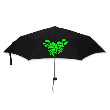 2 Tortues d’eau Dabbing Dab Dance Lunettes de soleil - Parapluie standard - noir - Devant