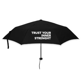 Trust your inner Strenght - Umbrella (small) - black - Front