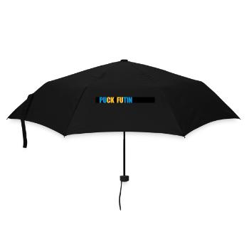 puck futin logo design - Umbrella (small) - black - Front