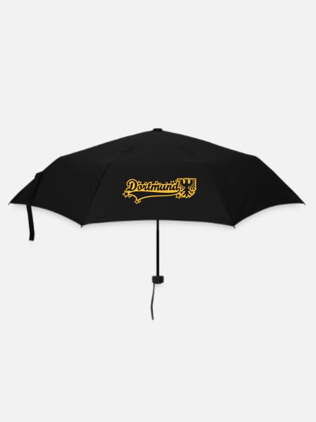 Dortmund Schriftzug 02 - Regenschirm (klein) - Schwarz