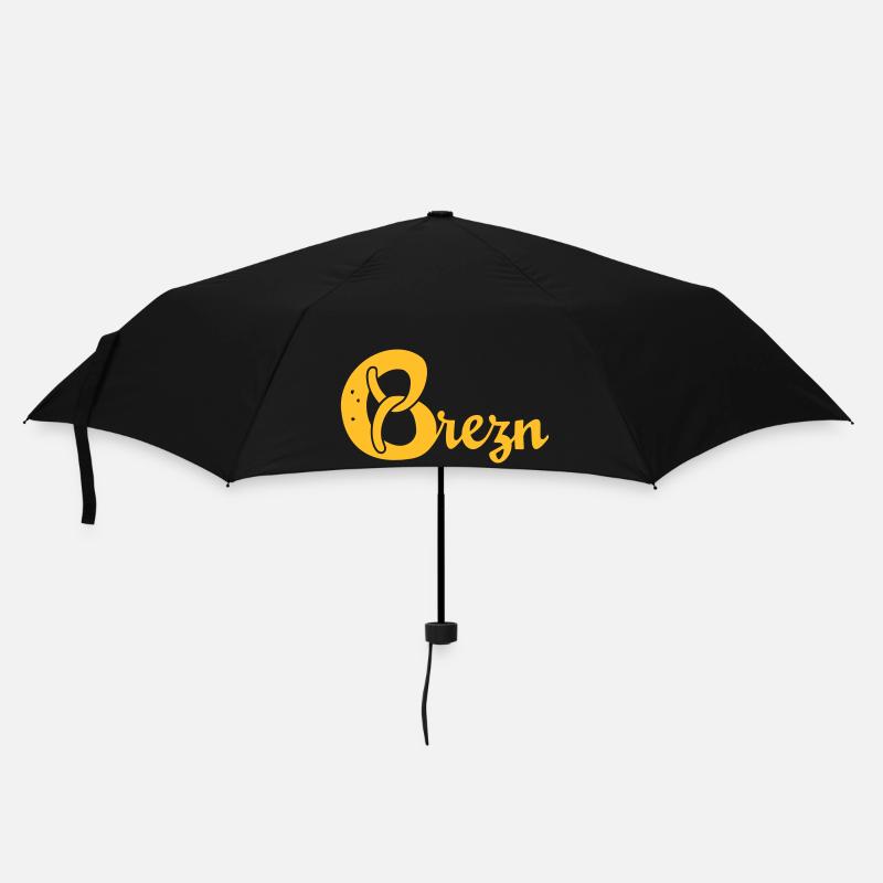 Brezn gelb - Regenschirm (klein) - Schwarz