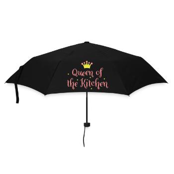 6061912 118867618 Queen of the Kitchen - Regenschirm (klein) - Schwarz - Vorne