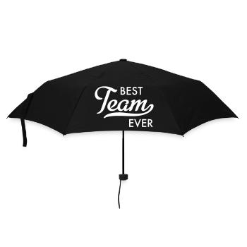 Best Team ever - Regenschirm (klein) - Schwarz - Vorne