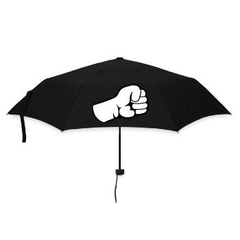 Concentrated Fist Design - Umbrella (small) - black - Front