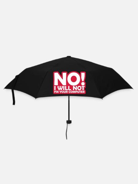 not fix your computer - Umbrella (small) - black