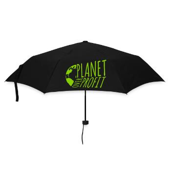 Planète sur le devis de profit - Parapluie standard - noir - Devant
