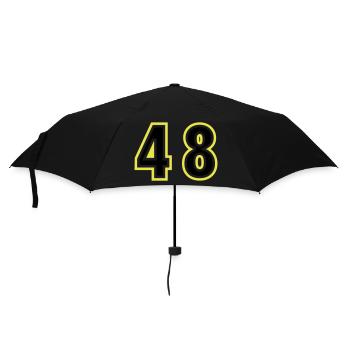 48 Number College - Umbrella (small) - black - Front