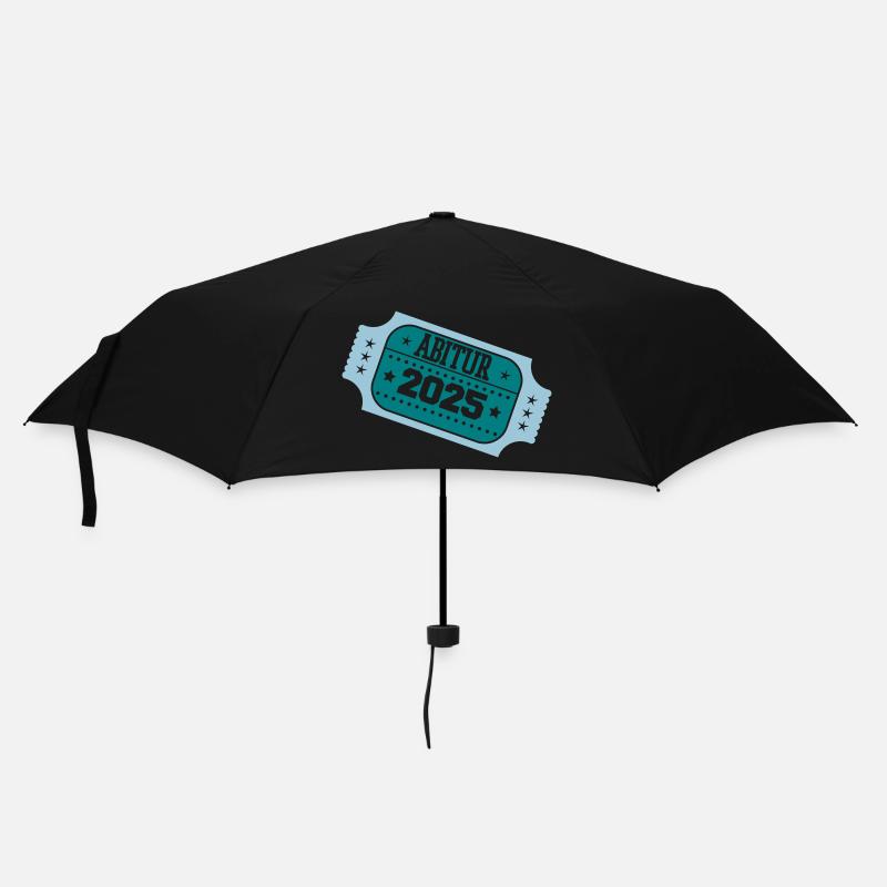abitur 2025 stempel - Regenschirm (klein) - Schwarz