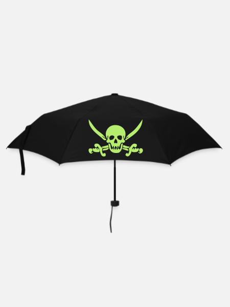 Skull Saebel Sword Pirate Skull Pirate - Umbrella (small) - black