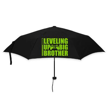 Leveling up big brother - Umbrella (small) - black - Front