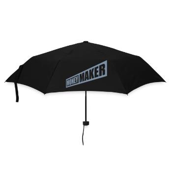 Erfolgreich Money Maker Logo - Regenschirm (klein) - Schwarz - Vorne