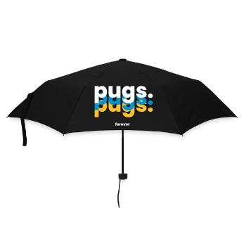 Forever Pugs - The Cute Companion - Umbrella (small) - black - Front