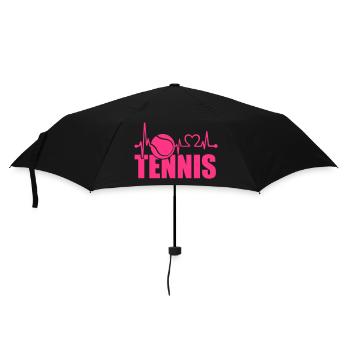 Tennis Love - Umbrella (small) - black - Front