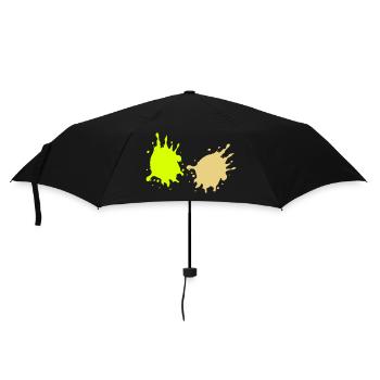 Blobs of paint - Umbrella (small) - black - Front