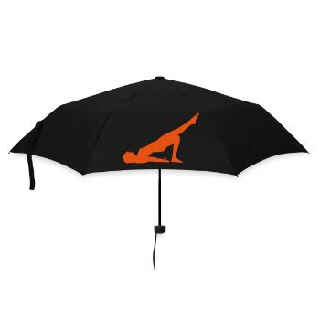 2541614 15809713 yoga - Parapluie standard - noir - Devant