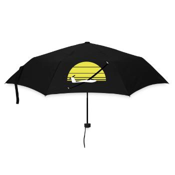 Glider Gliding Glider Glider Pilot Pilot - Umbrella (small) - black - Front
