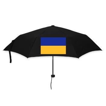Drapeau Ukraine / Ukraine flag - Parapluie standard - noir - Devant