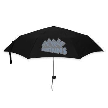 To the mountains quote - Umbrella (small) - black - Front