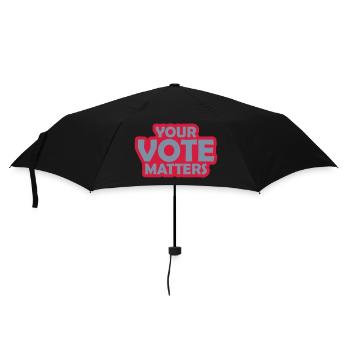 your vote matters Zitat - Regenschirm (klein) - Schwarz - Vorne