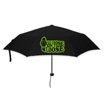 goose on the loose - Umbrella (small) - black - Front