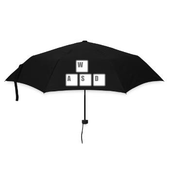 Touches du clavier WASD de l’ordinateur - Parapluie standard - noir - Devant
